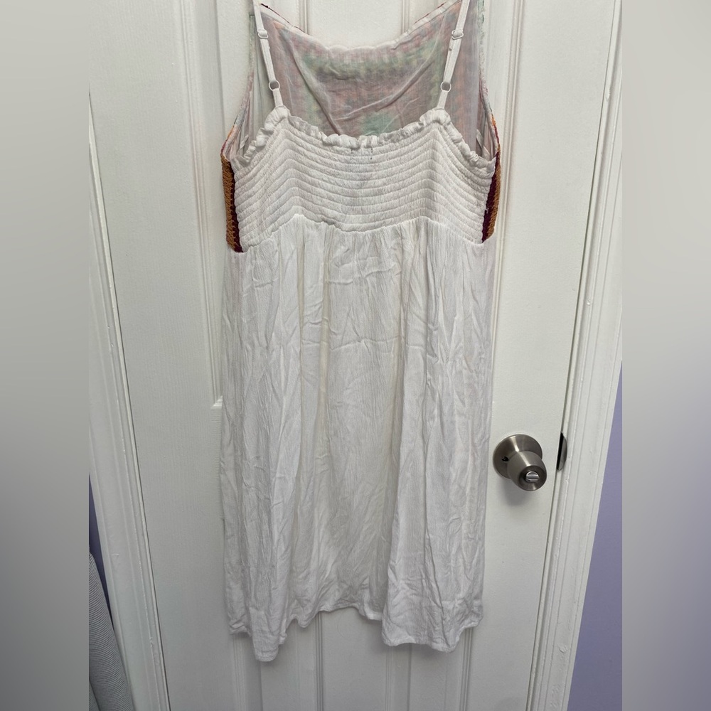 Cynthia Rowley White & Colorful Crochet Boho Dress- Medium - Picture 3 of 3